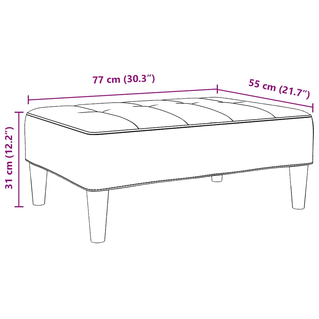 Tabure tamnozeleni 77x55x31 cm baršunasti