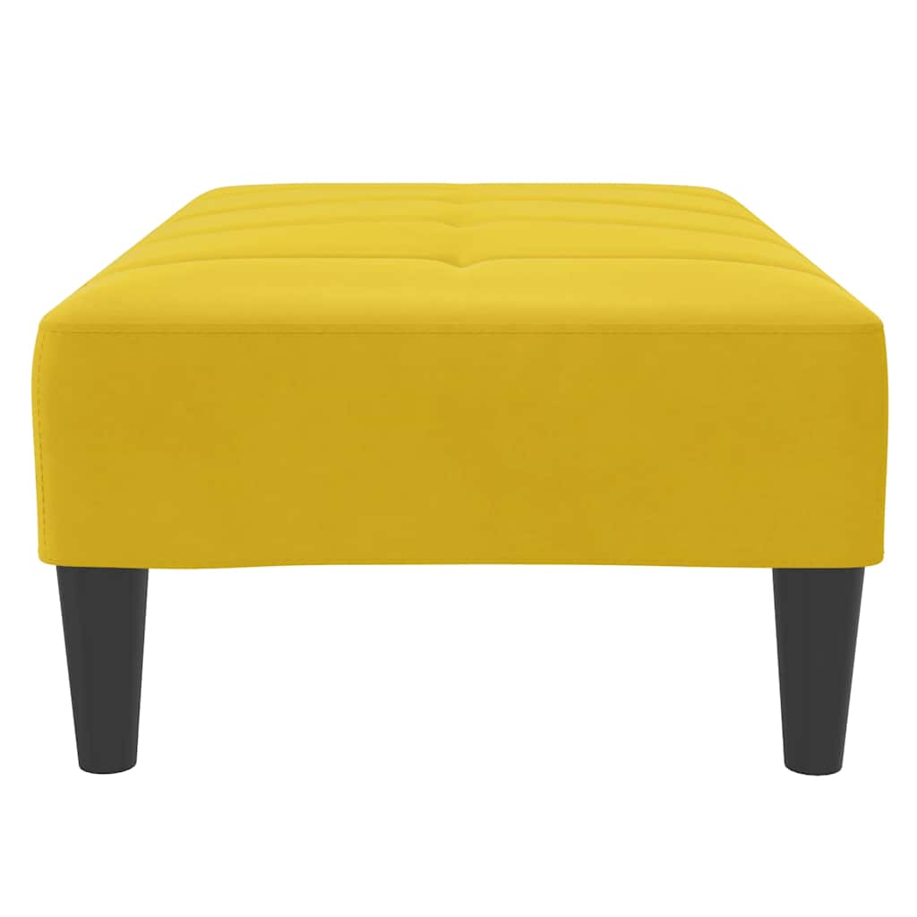 Tabure žuti 77x55x31 cm baršunasti Žuta