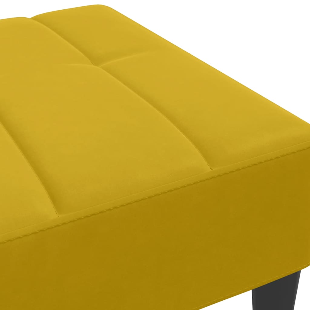 Tabure žuti 77x55x31 cm baršunasti Žuta