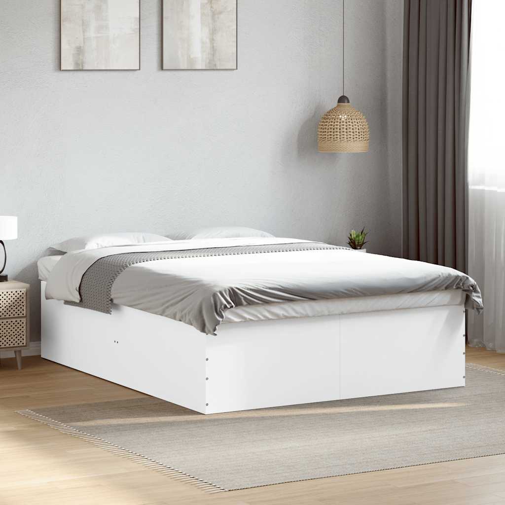 Okvir za krevet bijeli 150x200 cm konstruirano drvo