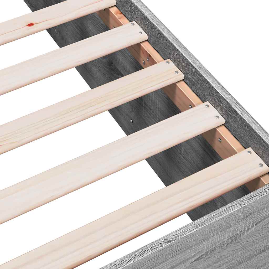 Okvir za krevet boja hrasta 150x200 cm od konstruiranog drva