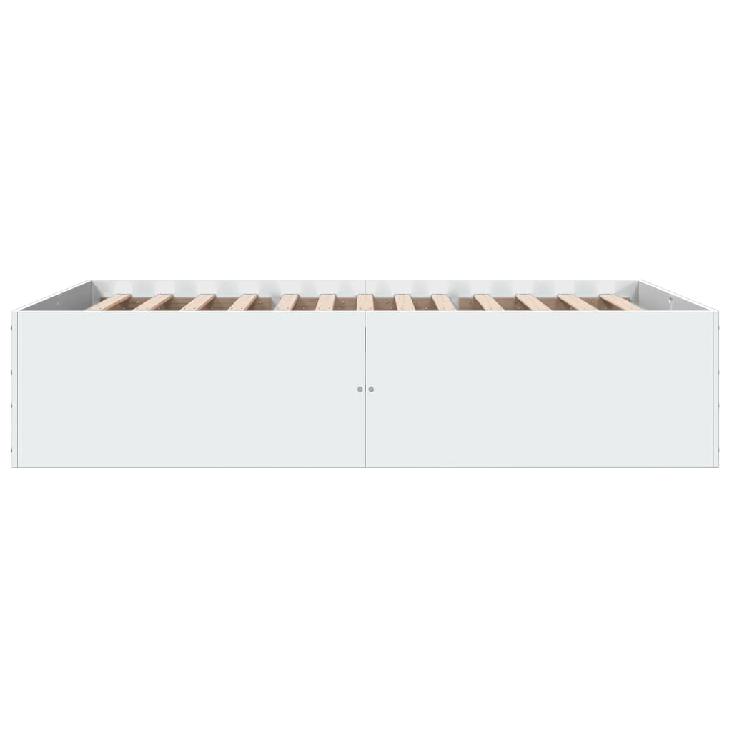 Okvir za krevet bijeli 120 x 200 cm konstruirano drvo