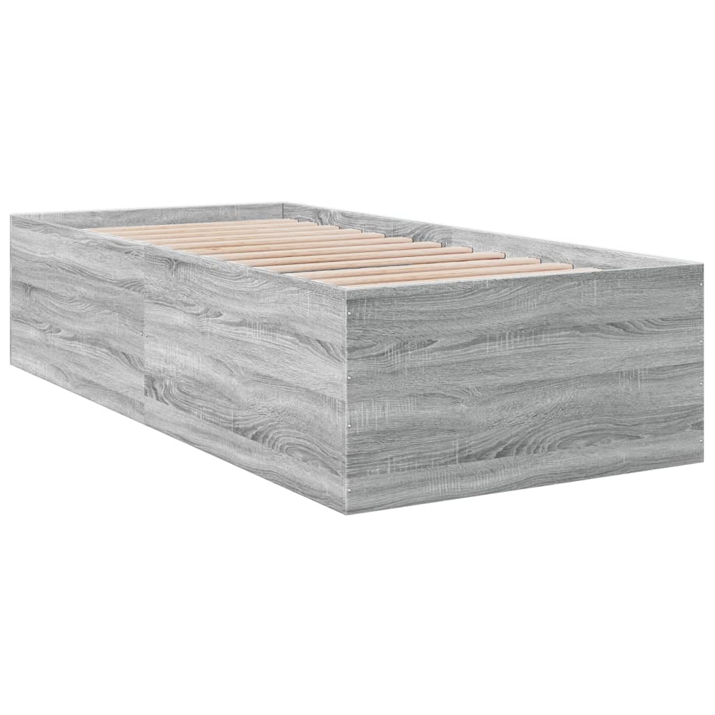 Okvir za krevet boja hrasta 100x200 cm od konstruiranog drva