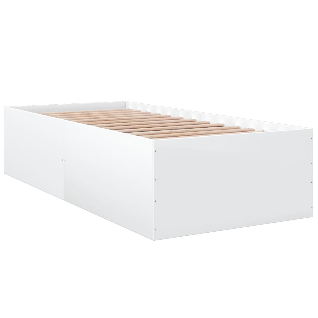 Okvir za krevet bijeli 90x200 cm konstruirano drvo