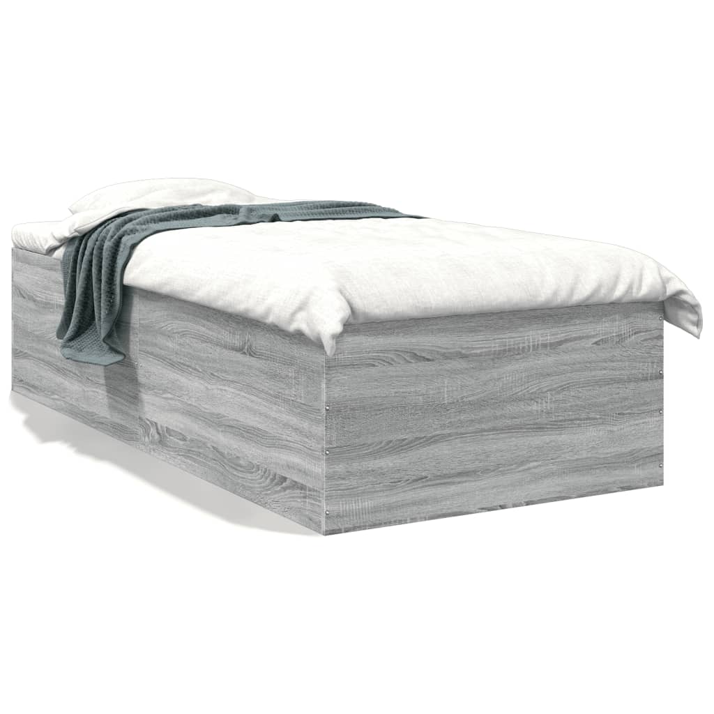 Okvir za krevet boja hrasta 90x200 cm od konstruiranog drva