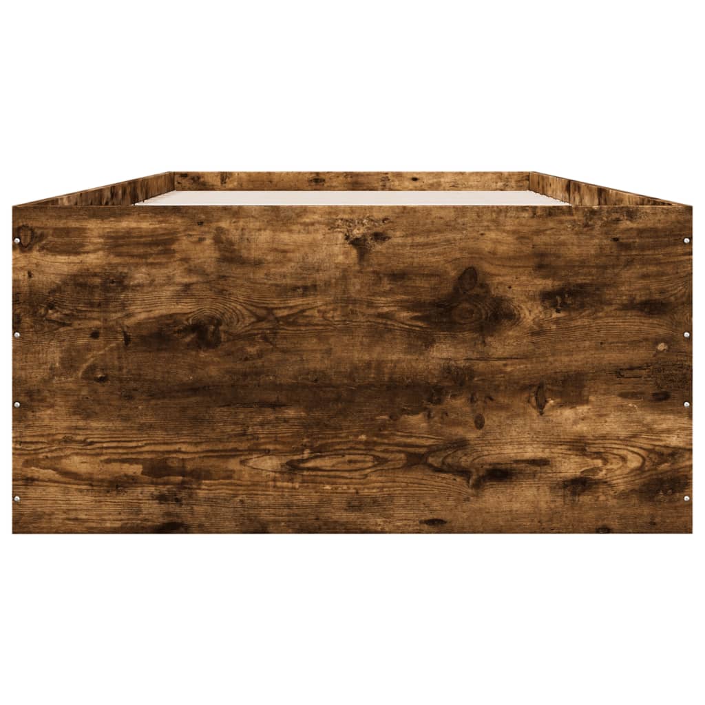 Okvir za krevet boja hrasta 75x190 cm konstruirano drvo