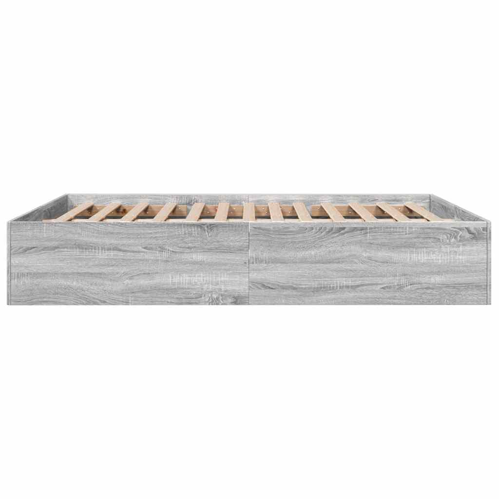 Okvir za krevet boja hrasta 150x200 cm od konstruiranog drva