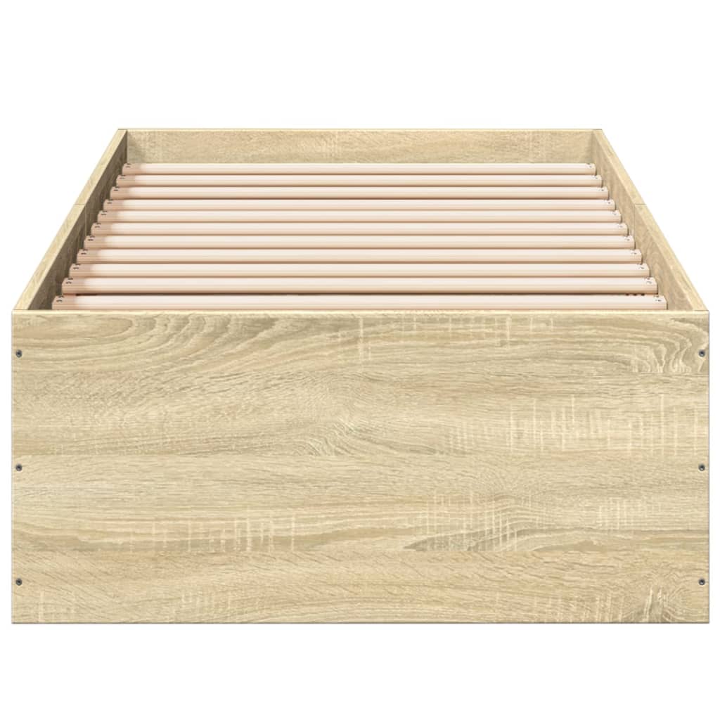 Okvir za krevet boja hrasta 100x200 cm od konstruiranog drva