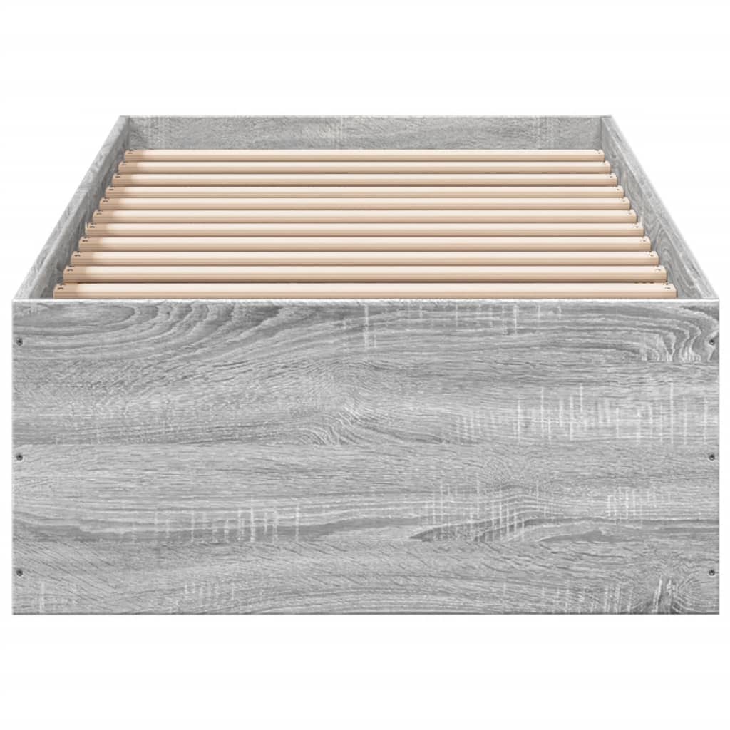 Okvir za krevet boja hrasta 100x200 cm od konstruiranog drva