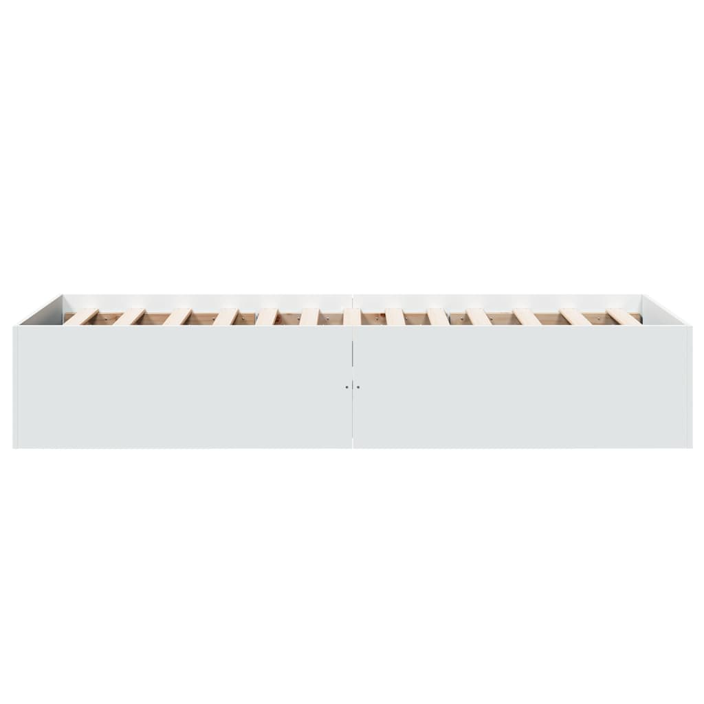 Okvir za krevet bijeli 90x200 cm konstruirano drvo
