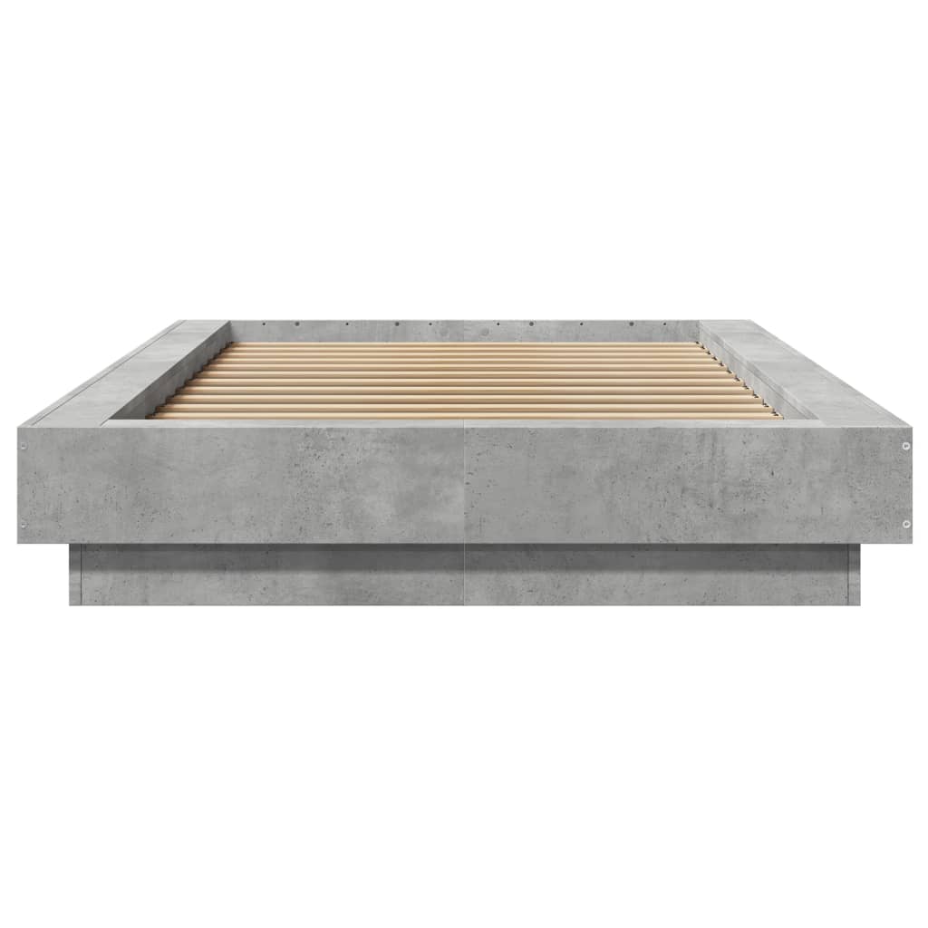 Okvir kreveta s LED svjetlima 75x190 cm od konstruiranog drva