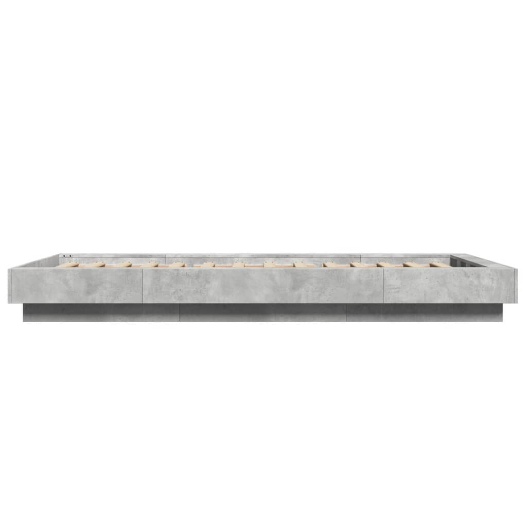 Okvir kreveta s LED svjetlima 75x190 cm od konstruiranog drva