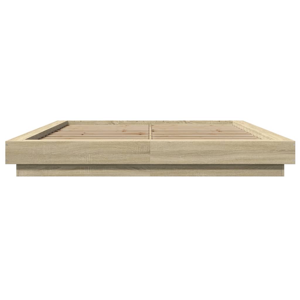 Okvir za krevet boja hrasta 150x200 cm konstruirano drvo