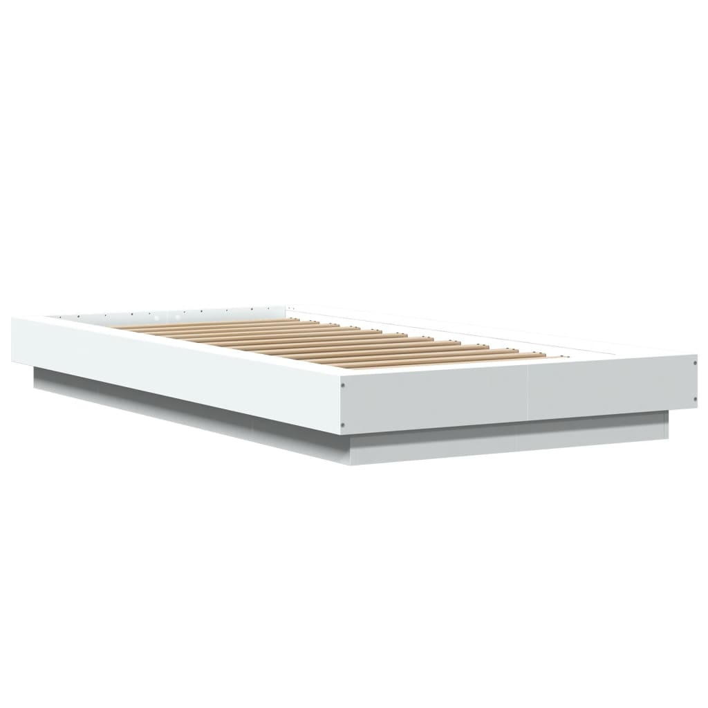 Okvir za krevet bijeli 90x200 cm konstruirano drvo