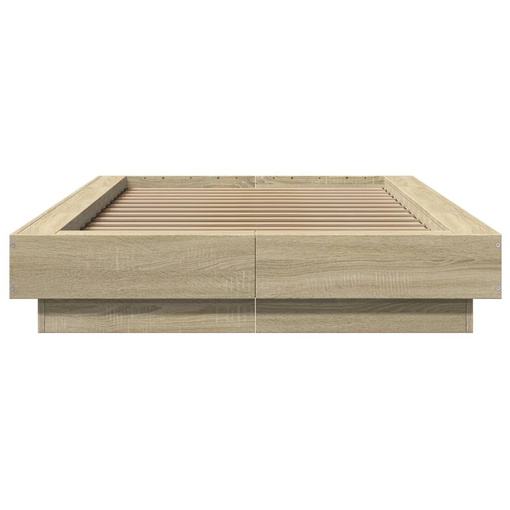 Okvir za krevet boja hrasta 90x200 cm konstruirano drvo