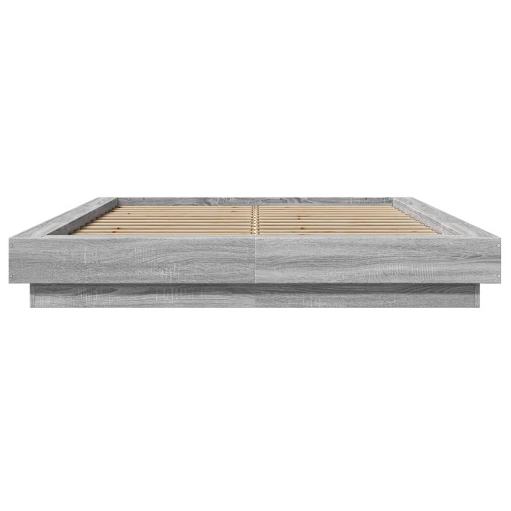 Okvir za krevet boja hrasta 140x190 cm od konstruiranog drva