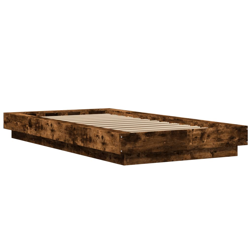 Okvir za krevet boja hrasta 75x190 cm konstruirano drvo