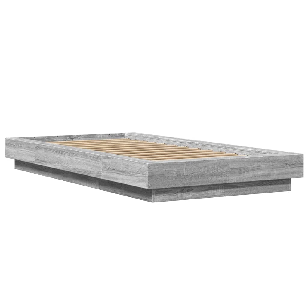 Okvir za krevet boja hrasta 75 x 190 cm od konstruiranog drva