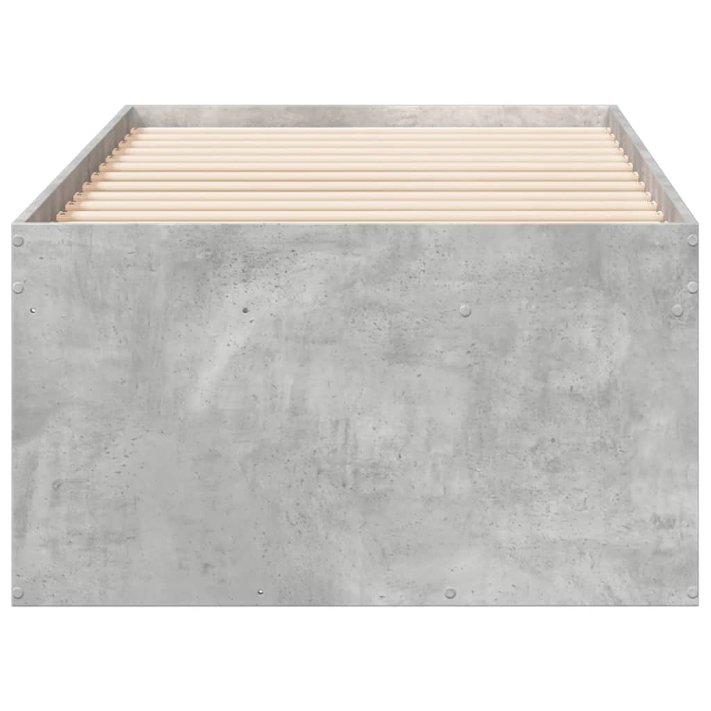 Dnevni krevet s ladicama bez madraca siva boja betona 90x190 cm
