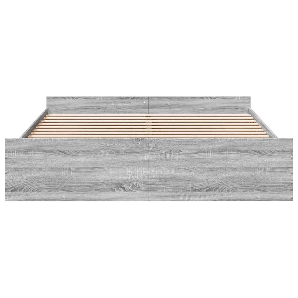 Okvir za krevet s ladicama boja hrasta 180x200 cm