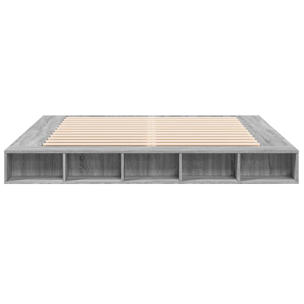 Okvir kreveta boja hrasta 180 x 200 cm od konstruiranog drva