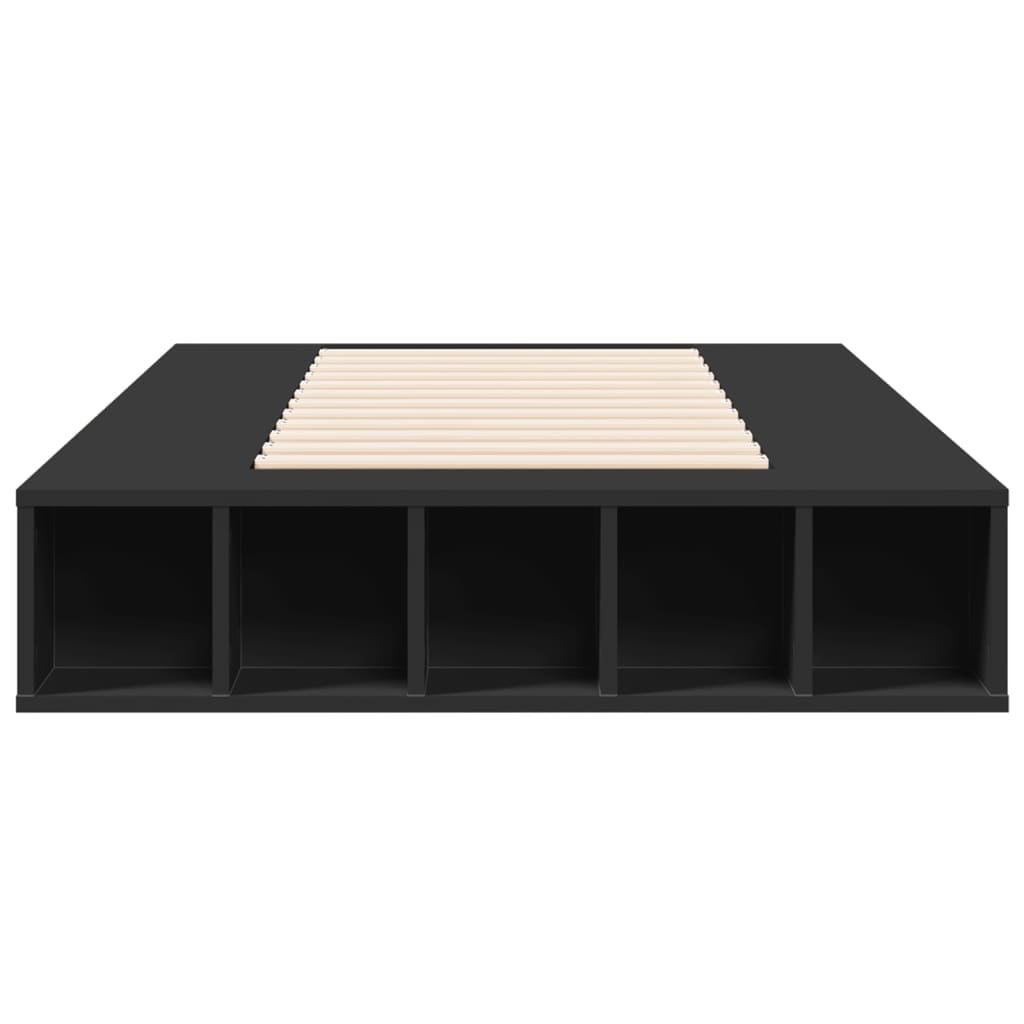 Okvir za krevet crni 100x200 cm konstruirano drvo
