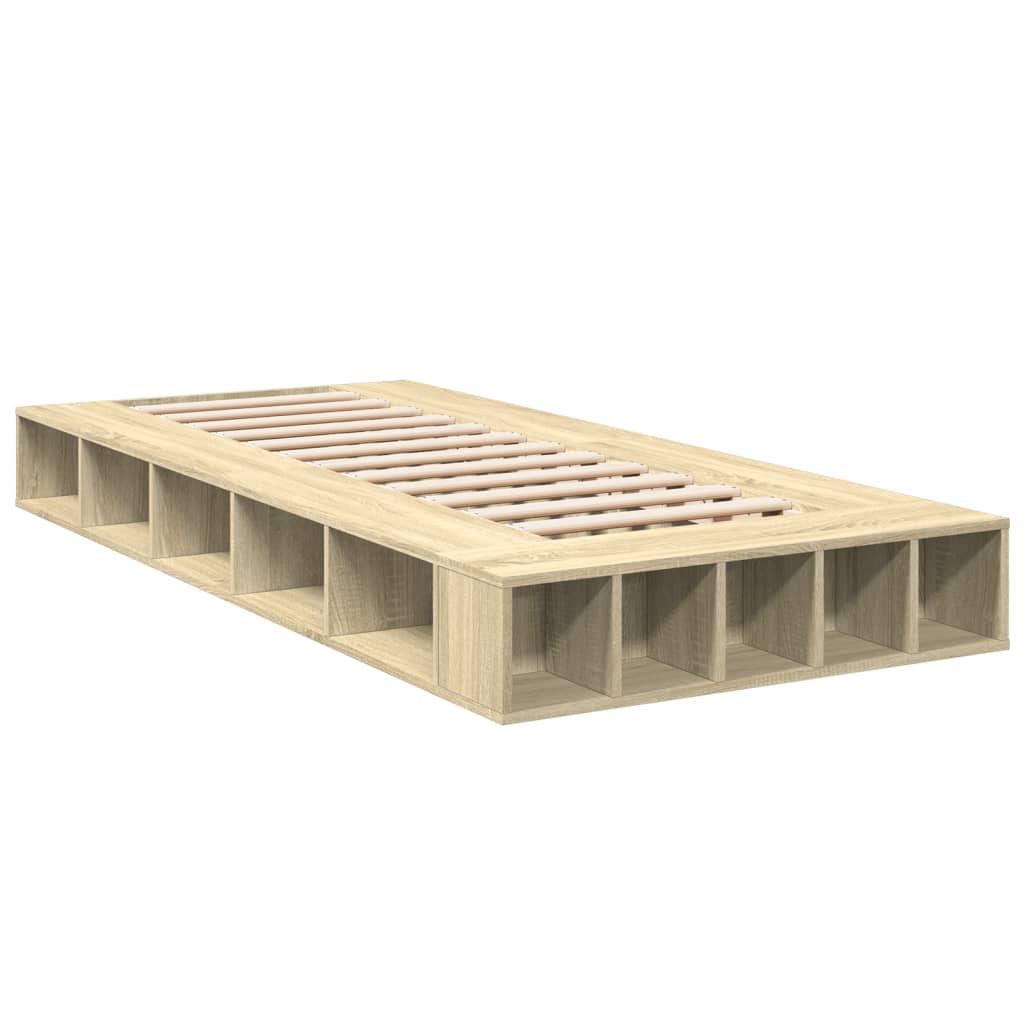 Okvir za krevet boja hrasta 100x200 cm od konstruiranog drva
