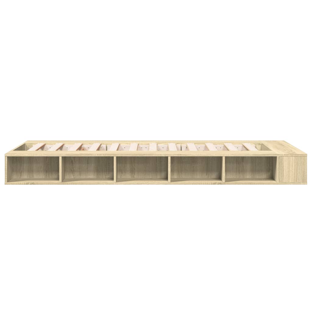 Okvir za krevet boja hrasta 100x200 cm od konstruiranog drva