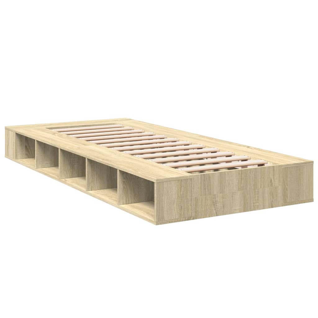 Okvir za krevet boja hrasta 90x200 cm konstruirano drvo