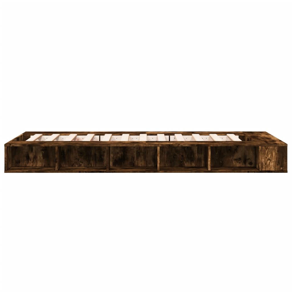 Okvir za krevet boja hrasta 90 x 200 cm konstruirano drvo