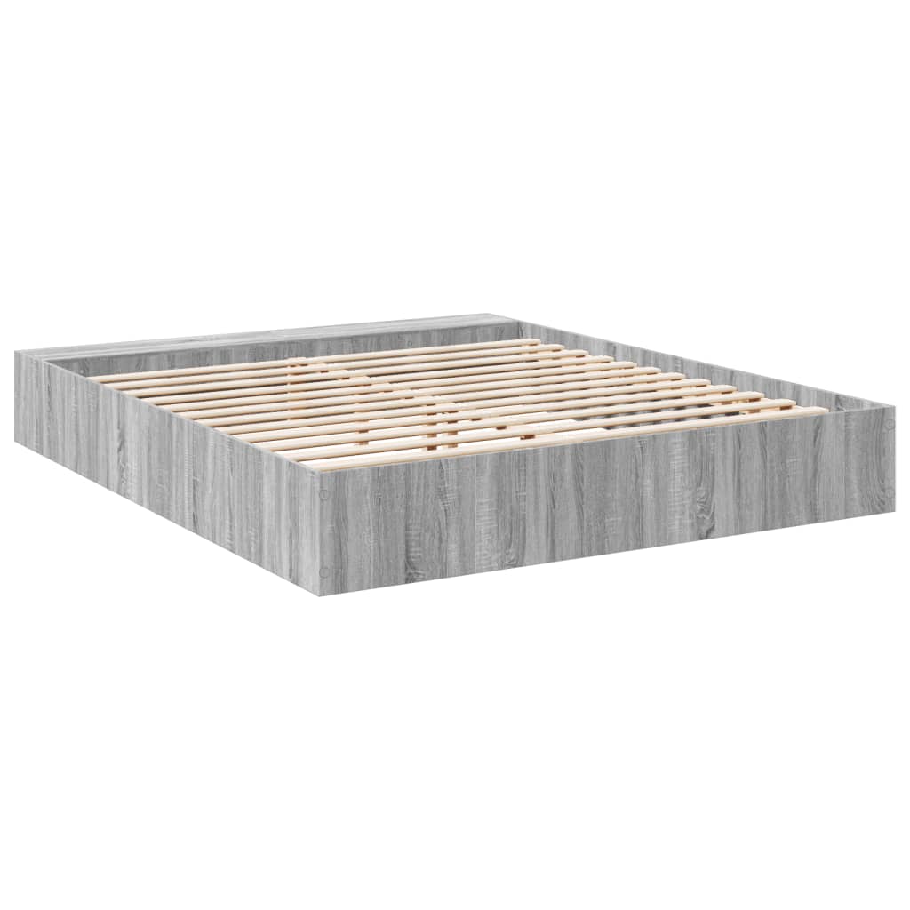 Okvir za krevet boja hrasta 200x200 cm od konstruiranog drva
