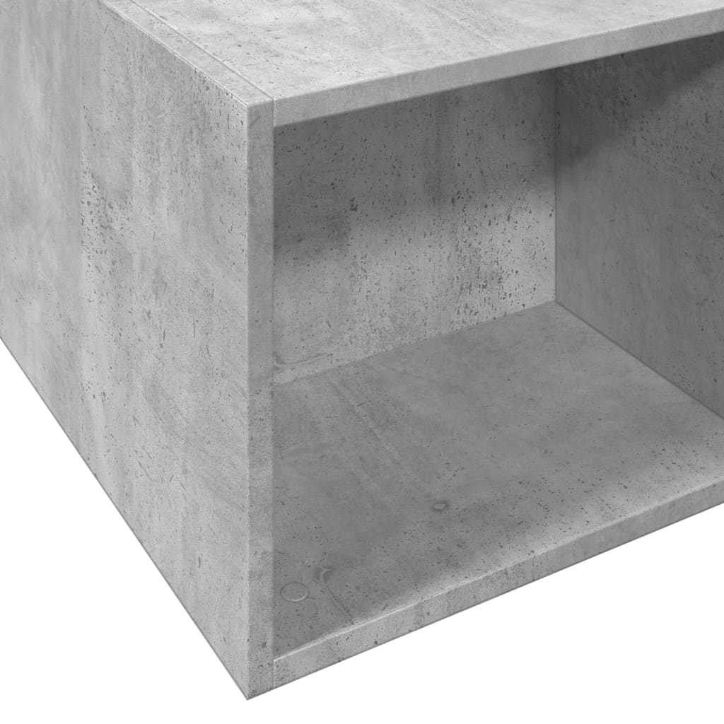 Okvir kreveta boja betona 135 x 190 cm od konstruiranog drva