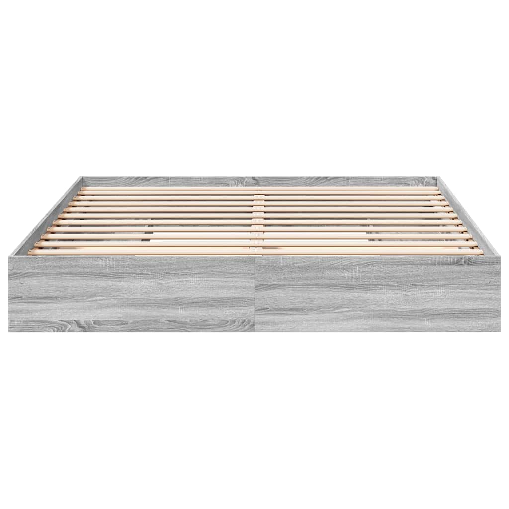 Okvir za krevet s ladicama boja hrasta 180x200 cm