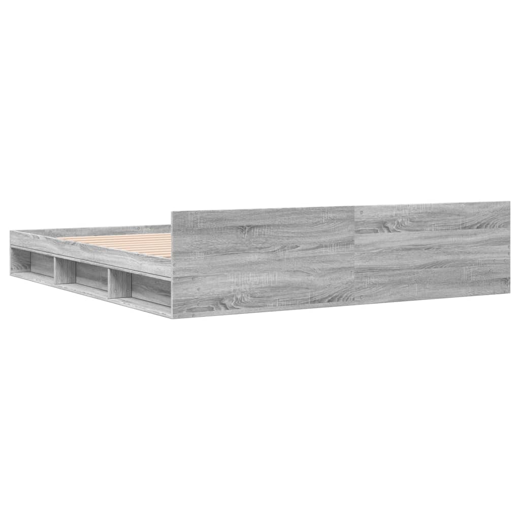Okvir za krevet s ladicama boja hrasta 180x200 cm