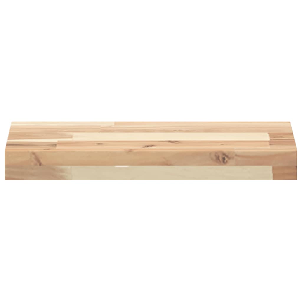 Plutajuće police 3 kom 60x20x4 cm Neobrađeno puno drvo akacije