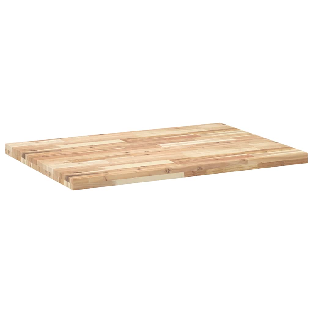Ploča za radni stol neobrađena 80x70x4 cm od bagremovog drva