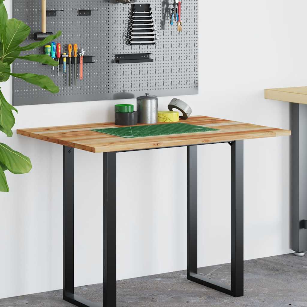 Ploča za radni stol s uljnim premazom 100x80x2 cm drvo bagrema