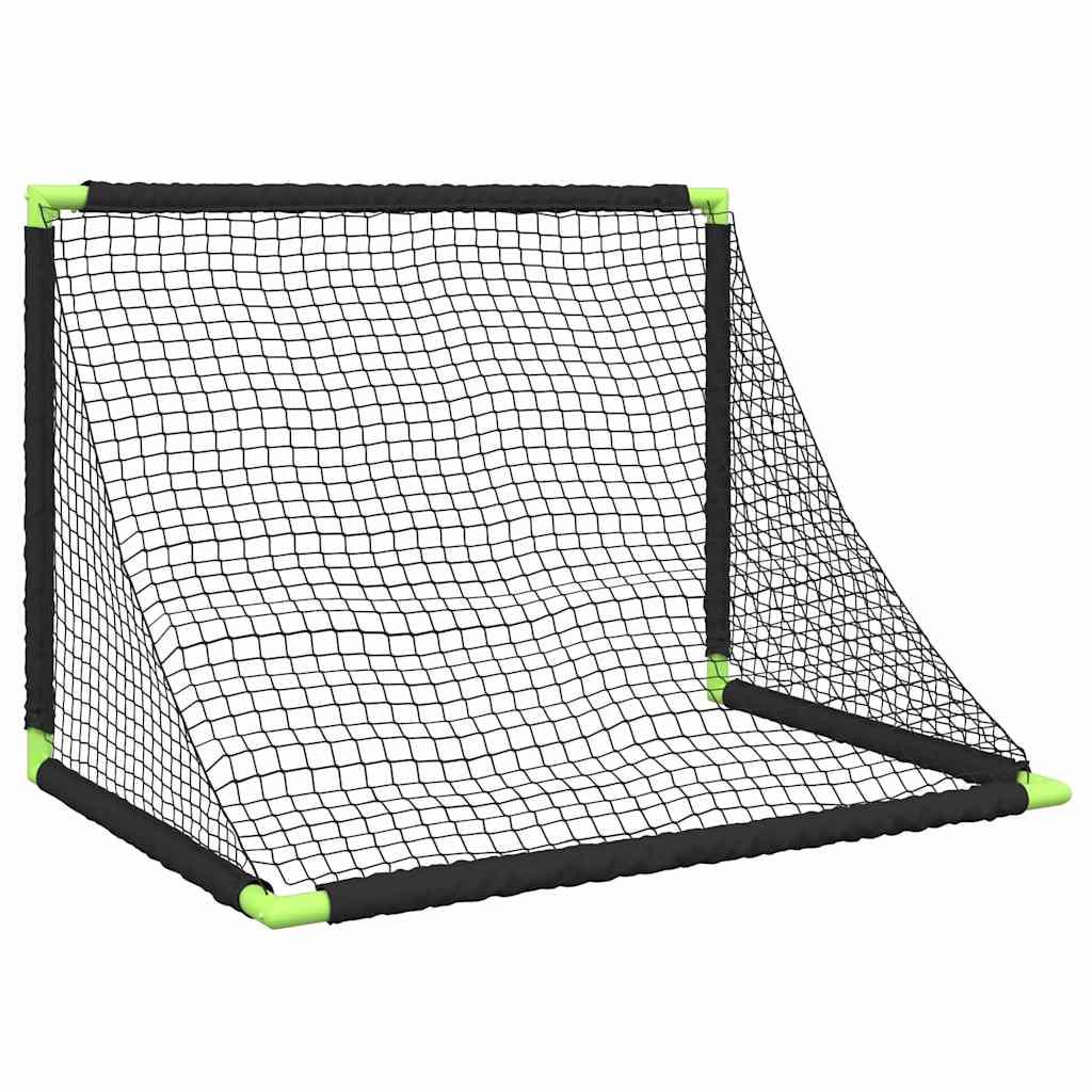 Dječji nogometni gol sklopivi crni 90 x 64 x 64 cm
