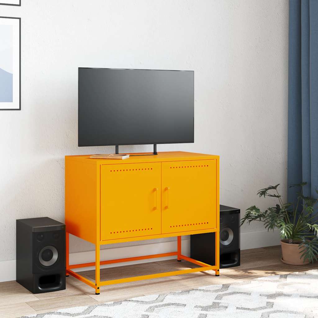 TV ormarić boja senfa 68,5 x 39 x 60,5 cm čelični