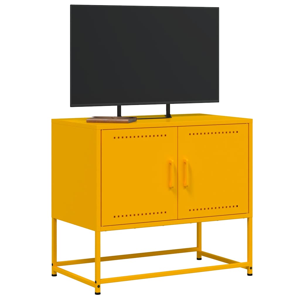 TV ormarić boja senfa 68,5 x 39 x 60,5 cm čelični