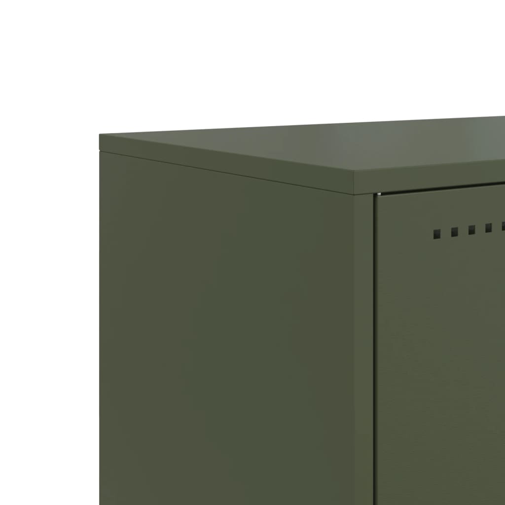 TV ormarić maslinastozeleni 100,5x39x60,5 cm čelični