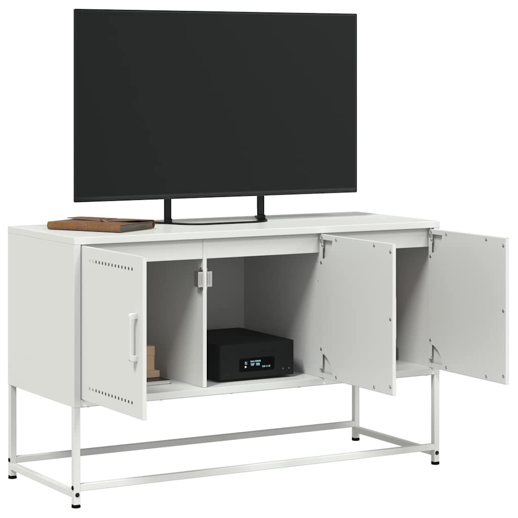 TV ormarić bijeli 100,5 x 39 x 60,5 cm čelični