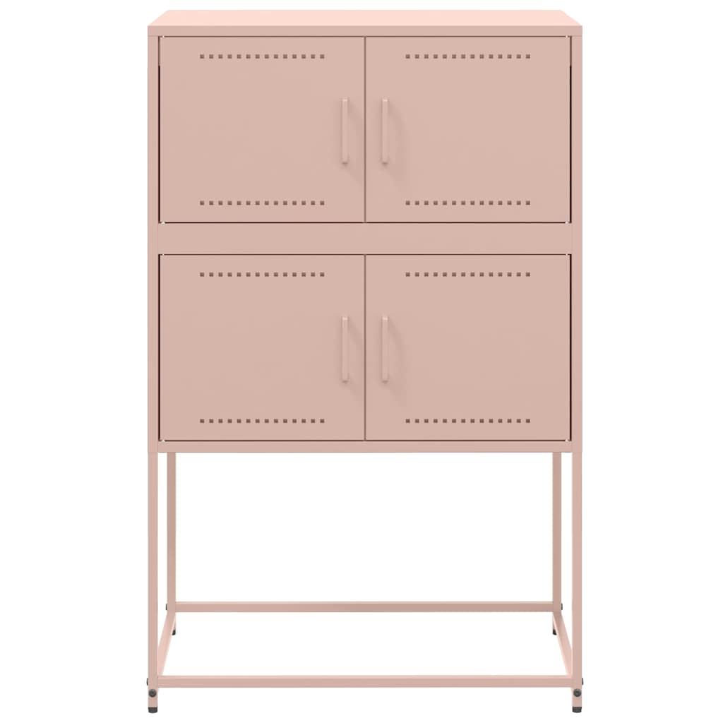 Komoda crna 68,5x38,5x107 cm čelična