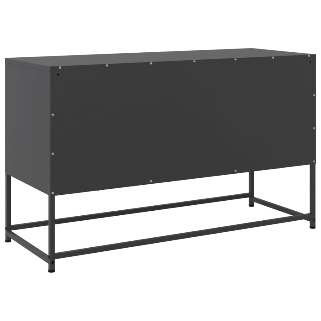 TV ormarić crni 100,5x39x60,5 cm čelični