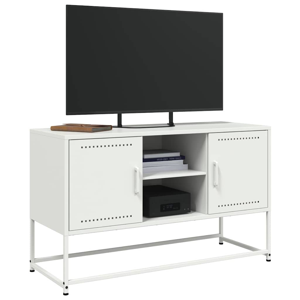 TV ormarić bijeli 100,5 x 39 x 60,5 cm čelični