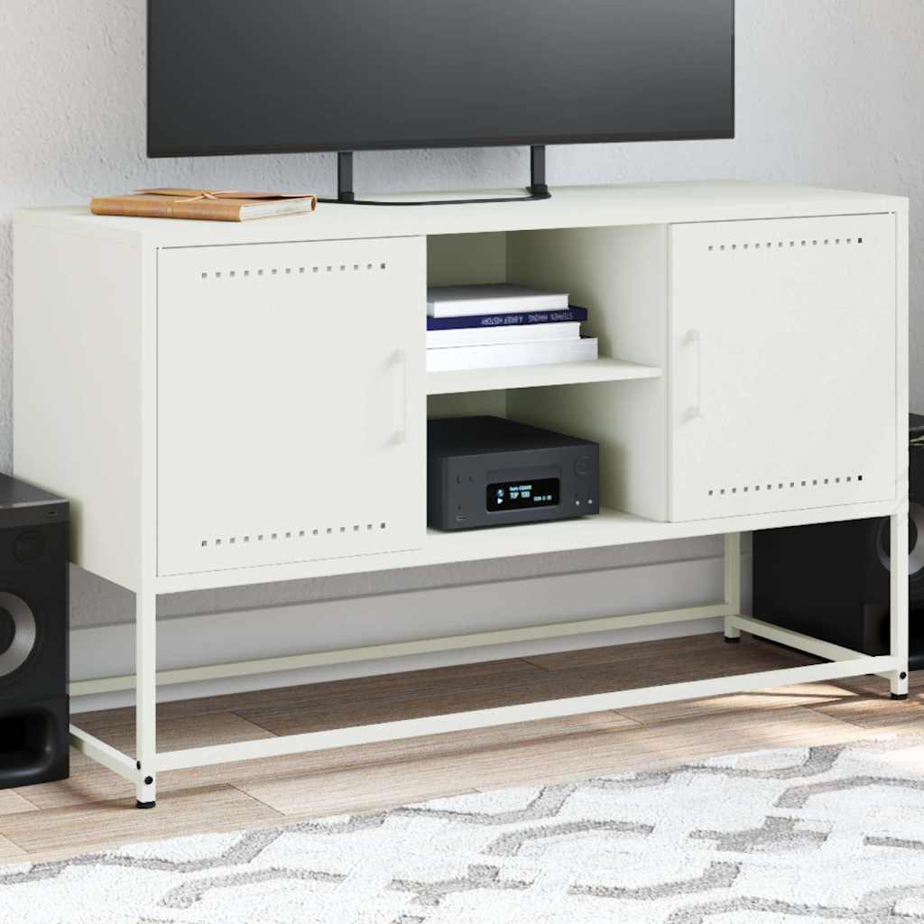 TV ormarić bijeli 100,5 x 39 x 60,5 cm čelični