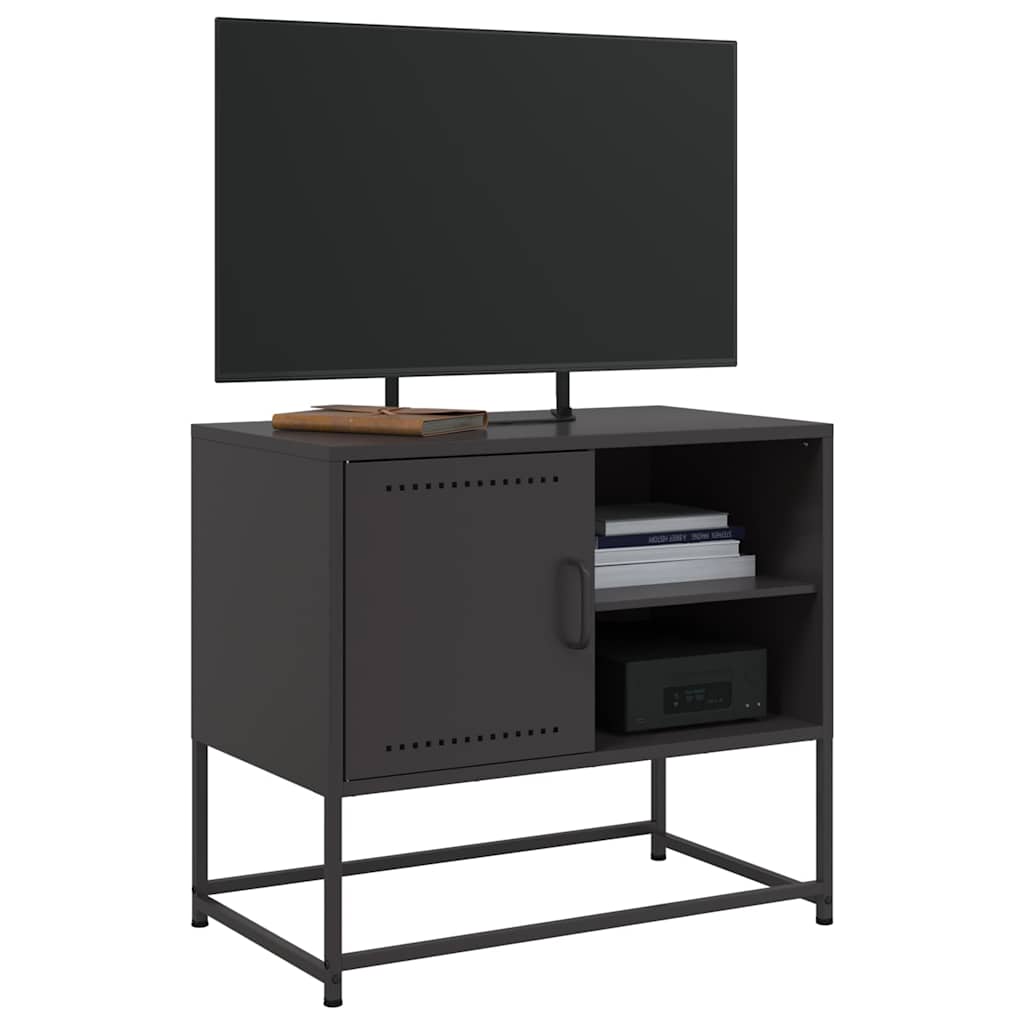 TV ormarić crni 68x39x60,5 cm čelični