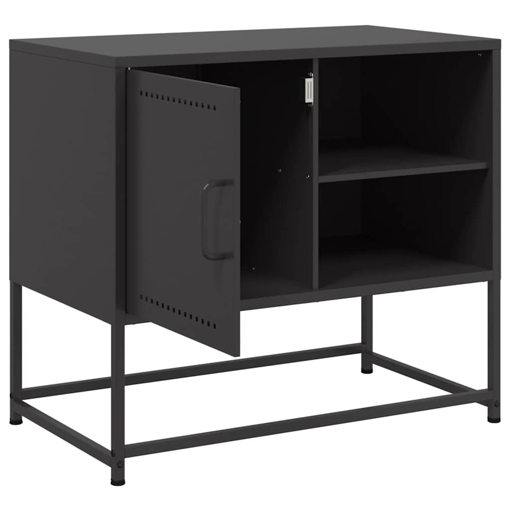 TV ormarić crni 68x39x60,5 cm čelični