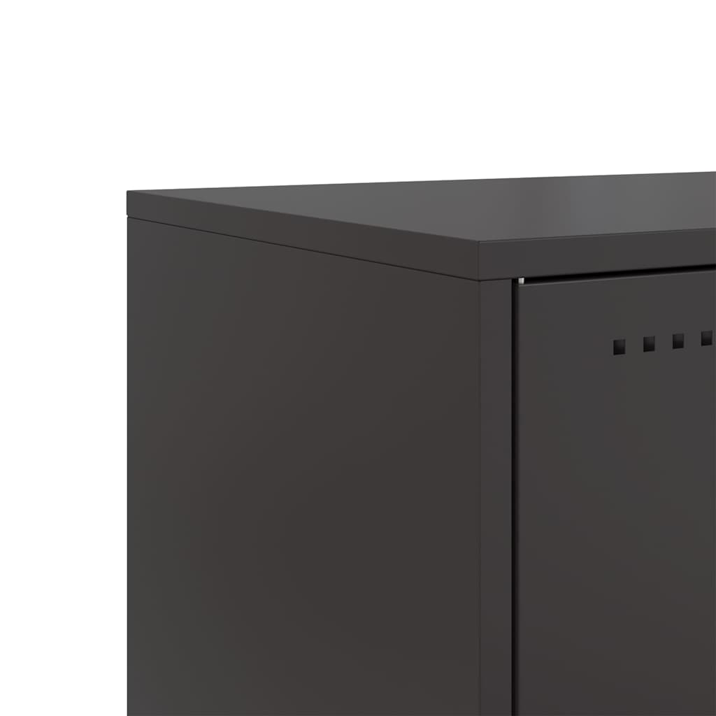 TV ormarić crni 68x39x60,5 cm čelični