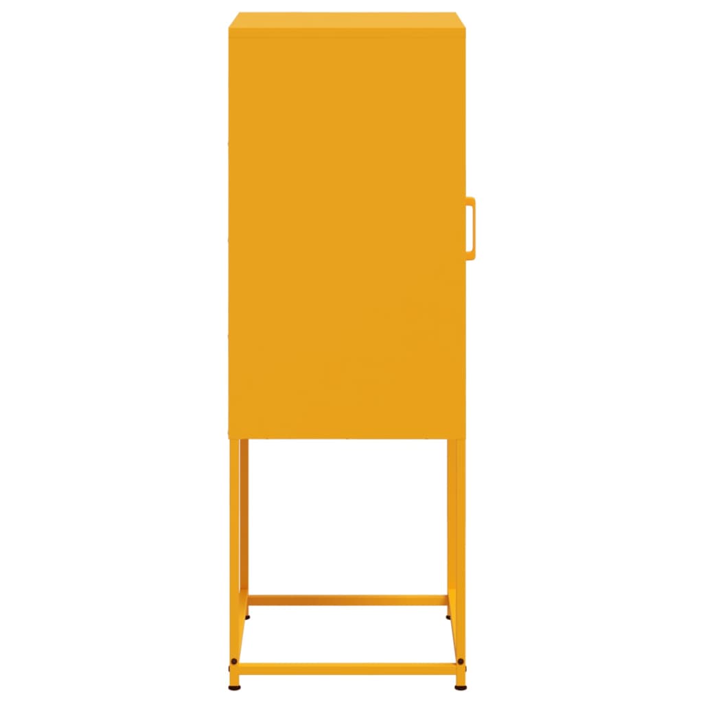Visoka komoda boja senfa 36 x 39 x 107 cm čelična